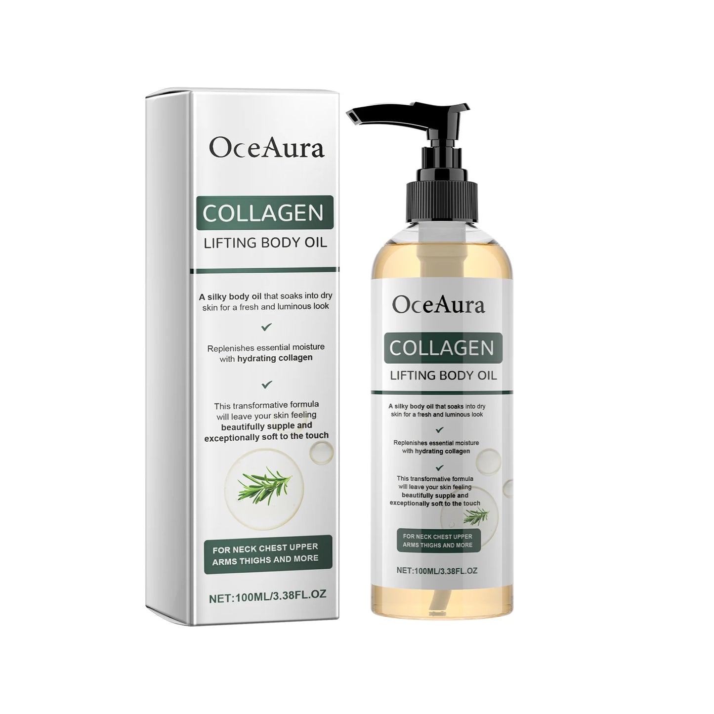 100ML Body Essence Oil Daily Moisturizing Enhance Skin Elasticity Non-greasy Reduce Dryness Tightening Body Care Oil