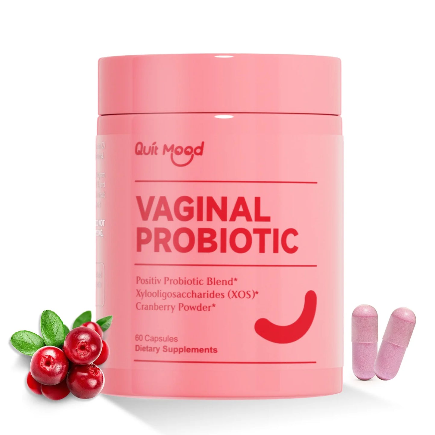 Quitmood Queen's Female-Focused Once-daily Women's complete V- Probiotics for Women - pH Balance, Odor Control, Yeast & Flora