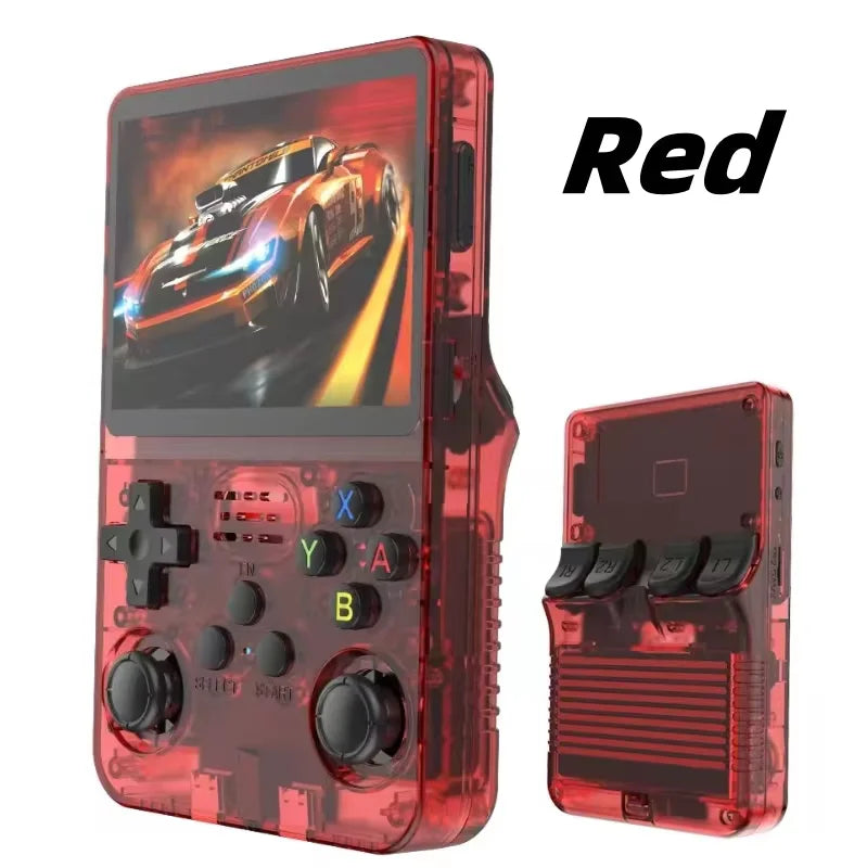 Retro Handheld Video Game Console Linux System 3.5 Inch IPS Screen R35s Plus Portable Pocket Video Player 64GB 128GB