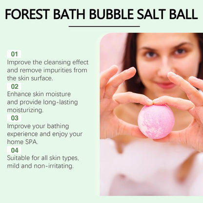 6pcs Aromatherapy Bath Bomb Ball Floral Scent Skin Smooth Relaxing Spa Bath Moisturize Stress Relief Bubble Shower Balls