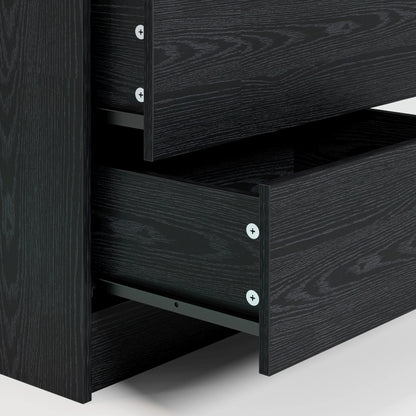 Night Stand with Charging Station, Modern Nightstand with LED Light and Drawers, Bedside Tables/End Table for Bedroom