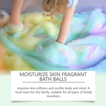 6pcs Aromatherapy Bath Bomb Ball Floral Scent Skin Smooth Relaxing Spa Bath Moisturize Stress Relief Bubble Shower Balls