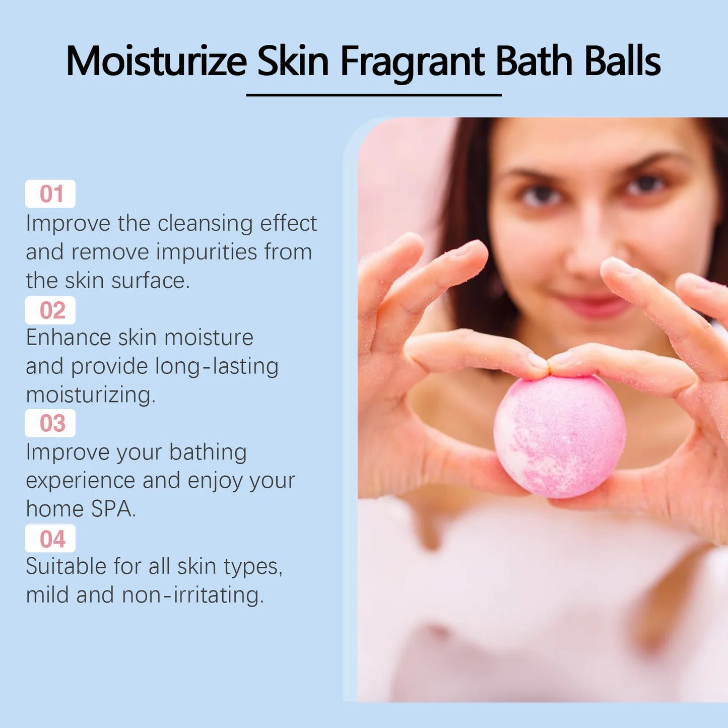 30gx6pcs Bubble Bath Bombs Aroma Exfoliating Relief Relaxing Aromatherapy Body Wash Cleansing Floral Scent Bombs Shower
