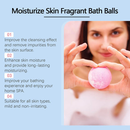 30gx6pcs Bubble Bath Bombs Aroma Exfoliating Relief Relaxing Aromatherapy Body Wash Cleansing Floral Scent Bombs Shower