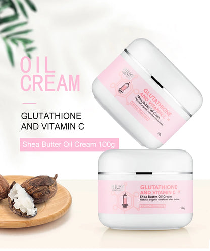 Whitening And Lightening Cream, Suitable For Face And Body , Shea Butter Oil Natural Intense Hydrating Repair Cracked Skin