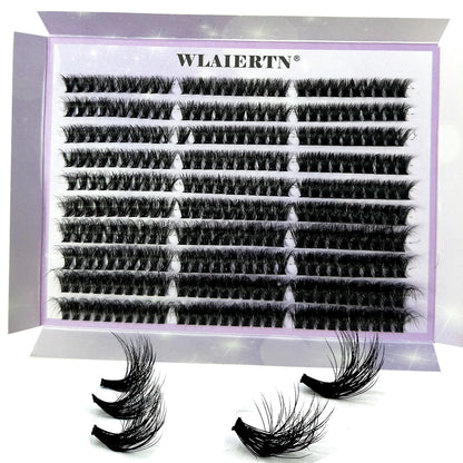 120PCS 5D Fluffy Cluster Lashes 30D-100D Natural Thick Eyelash Clusters Individual Lashes DIY Eyelashes Extension Makeup