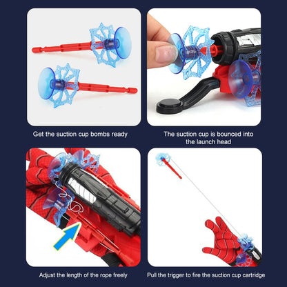Spider Silk Launcher SpiderMans Cosplay Prop Party Comic Con Children Boys Girls Toys Cartoon Anime New Kids Birthday Cute Gifts