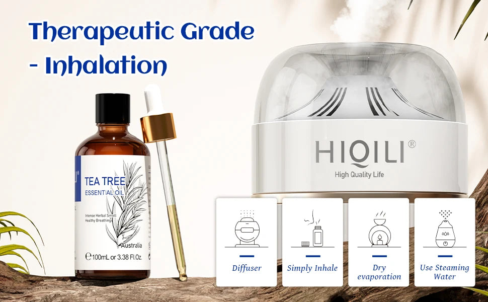 100ML Tea Tree Essential Oils for Diffuser Humidifier Aromatherapy Massage Aromatic Oil for Candles Making Soap Hair care