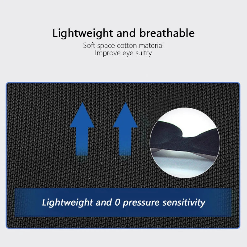 Sleep Mask Blockout Eye Mask for Side Sleeper Women Men Portable Blindfold Travel Sleeping Aid Eye Cover Slaapmasker