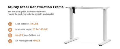 Electric Standing Desk Height Adjustable 40x24 Inch Stand Up Sit Stand Computer Desk Workstation Ergonomic Work Table