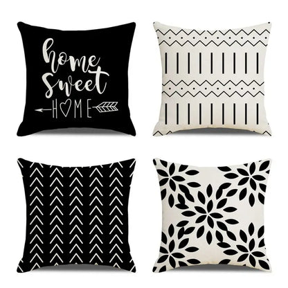 4PCS Throw Pillow Covers 18x18Inch Decorative Pillow Covers Soft Navy Blue Pillowcases for Couch Sofa Bed Home Boho Decor Accent
