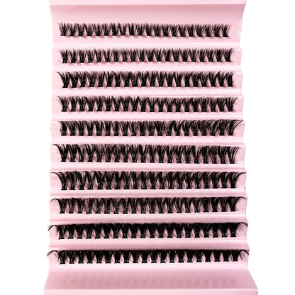 120PCS 5D Fluffy Cluster Lashes 30D-100D Natural Thick Eyelash Clusters Individual Lashes DIY Eyelashes Extension Makeup