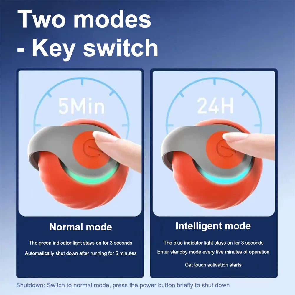 Smart Dog Cat Toy Ball Electronic Interactive Pet Toy Moving Ball Rechargeable Automatic Moving Bouncing for Puppy Gift Cat Products