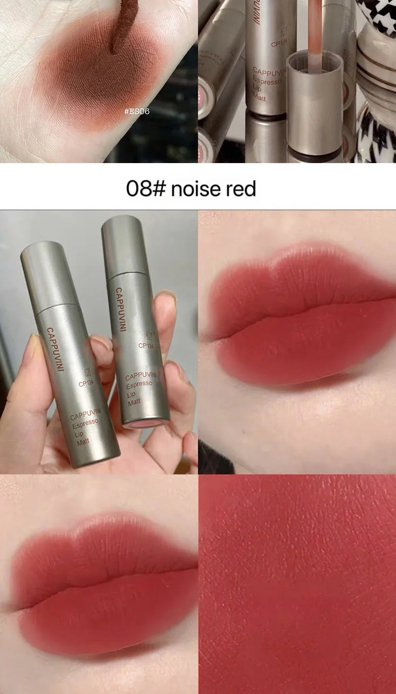 Single Velvet Matte Mist Lip Gloss - 12H Waterproof Non-stick Cup Smudge Proof Not Fade Liquid Lipstick Long-lasting Pigment