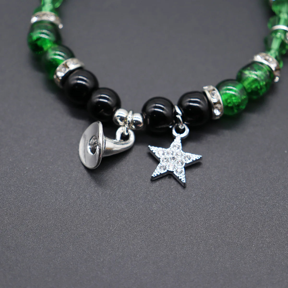 1Pair Magic Stick Hat Crown Pendant Beads Bracelet Couple Matching Bracelets Wicked Witch Movie Inspired Bracelet Friend Jewelry