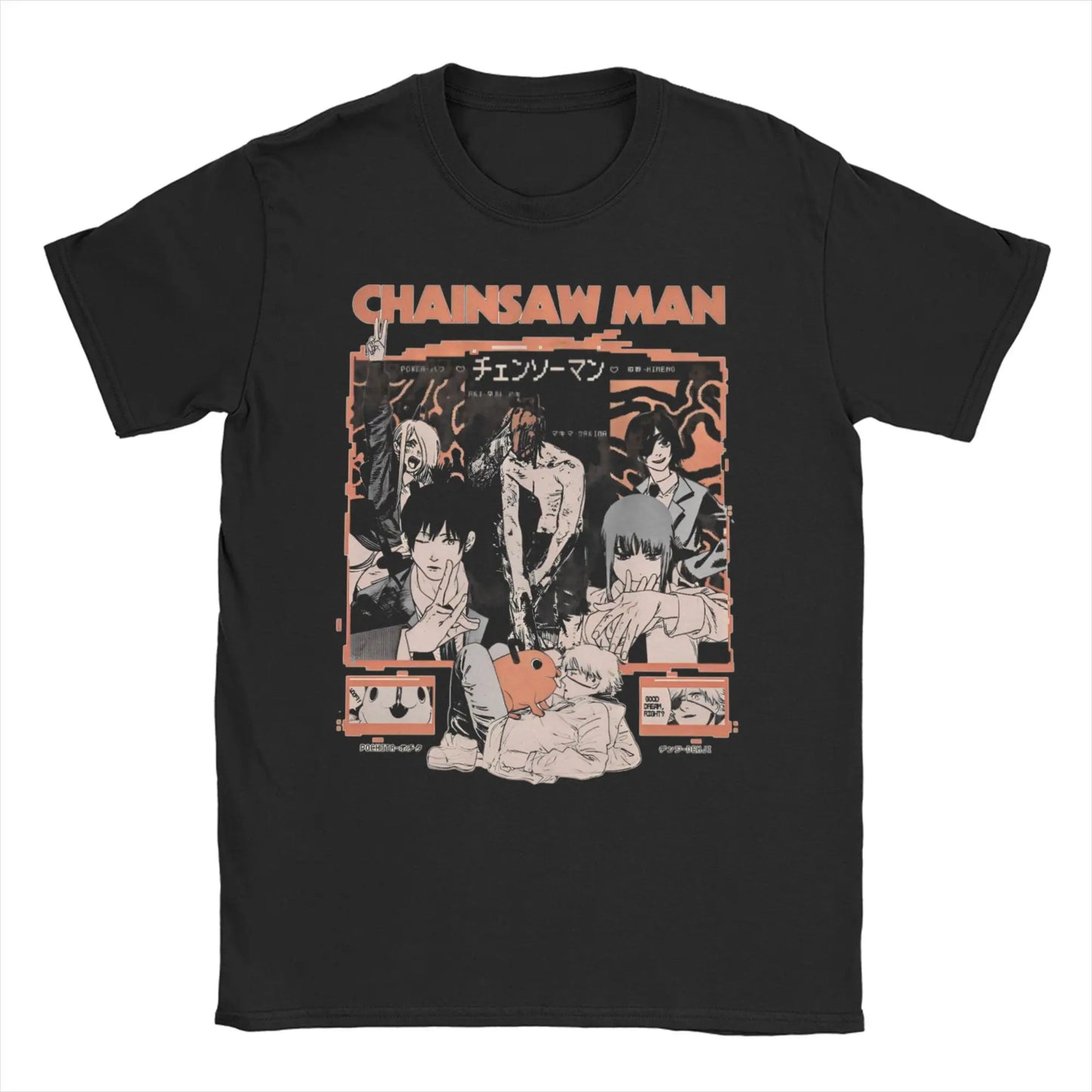 Chainsaw Man Reze T-Shirts Men Women Anime Manga Funny 100% Cotton Tee Shirt O Neck Short Sleeve T Shirts Party Clothes