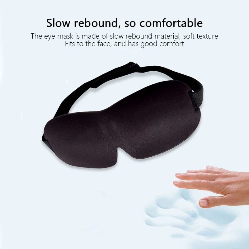 Sleep Mask Blockout Eye Mask for Side Sleeper Women Men Portable Blindfold Travel Sleeping Aid Eye Cover Slaapmasker