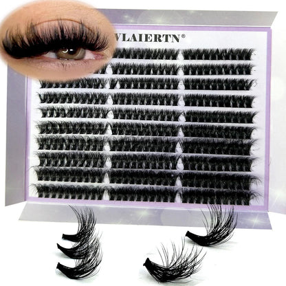120PCS 5D Fluffy Cluster Lashes 30D-100D Natural Thick Eyelash Clusters Individual Lashes DIY Eyelashes Extension Makeup