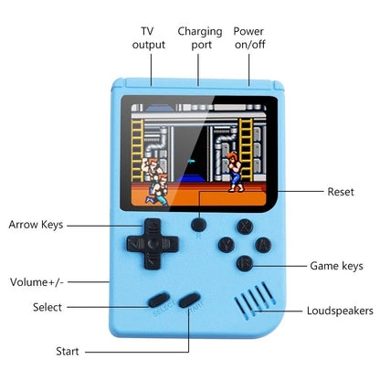 500 Games In One Portable Mini Electronic Video Game Player Kids Electronic Game Toy For Children Handheld Game Console Adjustab