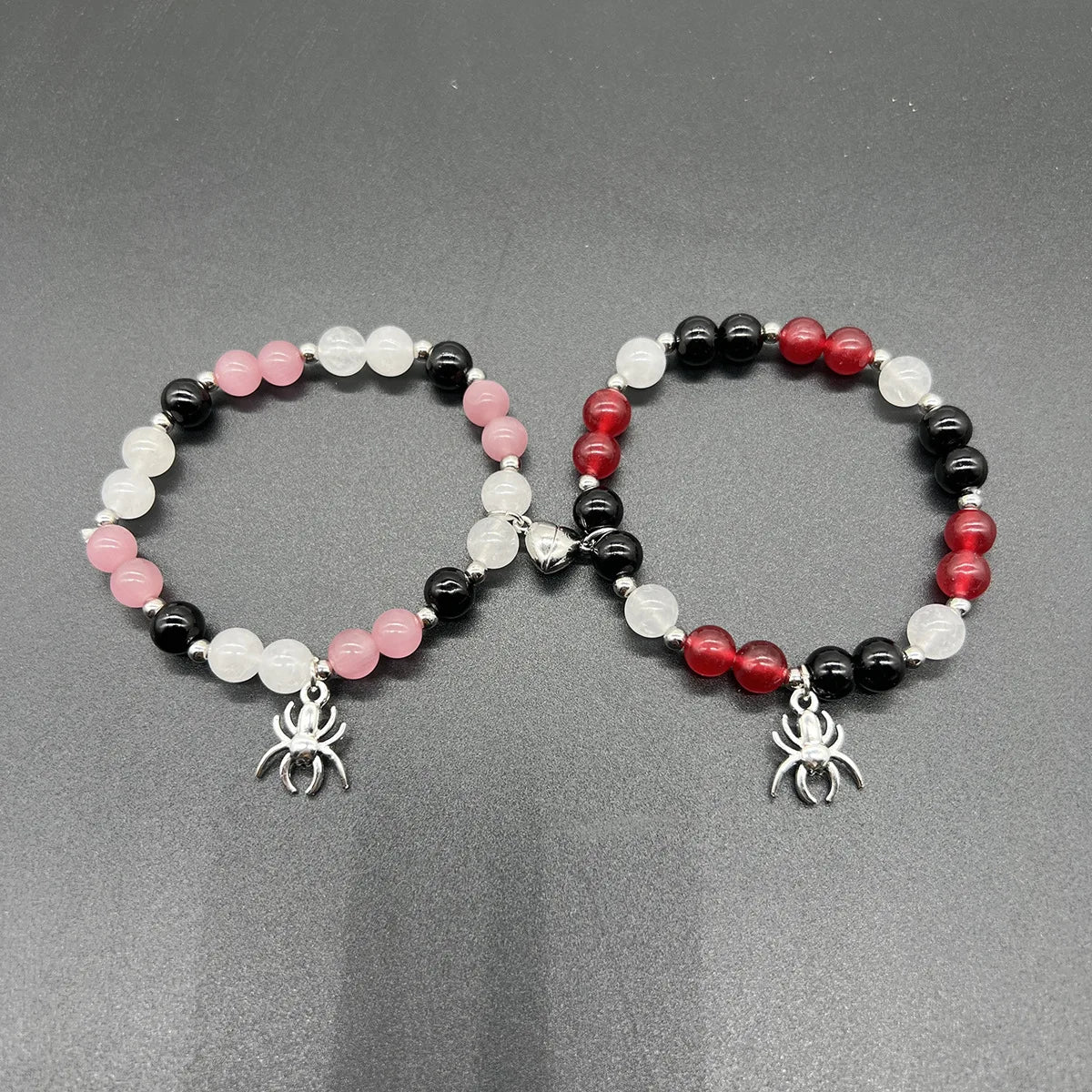 1Pair Magic Stick Hat Crown Pendant Beads Bracelet Couple Matching Bracelets Wicked Witch Movie Inspired Bracelet Friend Jewelry