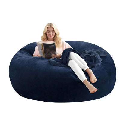 4FT Memory Foam Bean Bag Chair With Filler Included,Reading Sofa For Living Room,Bedroom,Dormitory,Black,Customized