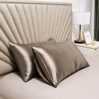 100% Silk Pillowcase Pillow Cover Silky Satin Hair Beauty Pillowcase Comfortable Pillow Case Home Decor Pillow Covers.