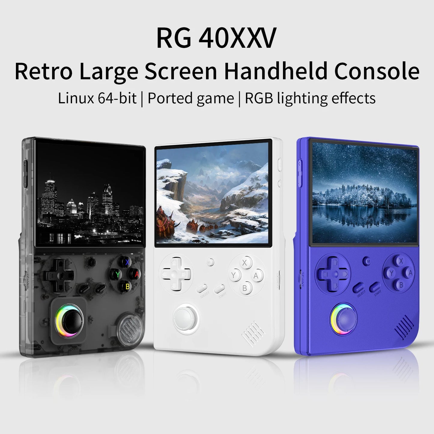 RG40XXV & RG35XX Plus Retro Handheld Game Console 640*480 IPS Screen Linux 64-bit 5000Games Support WIFI,Bluetooth,HDMI
