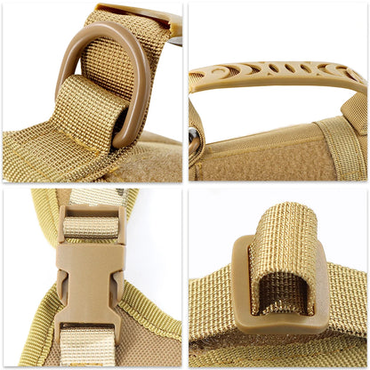 Tactical Cat Harness And Leashes For  Small Dog Puppy Vest Straps with Handle Harnesses Training Adjustable Pet Accessories