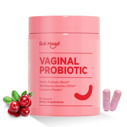 Quitmood Queen's Female-Focused Once-daily Women's complete V- Probiotics for Women - pH Balance, Odor Control, Yeast & Flora