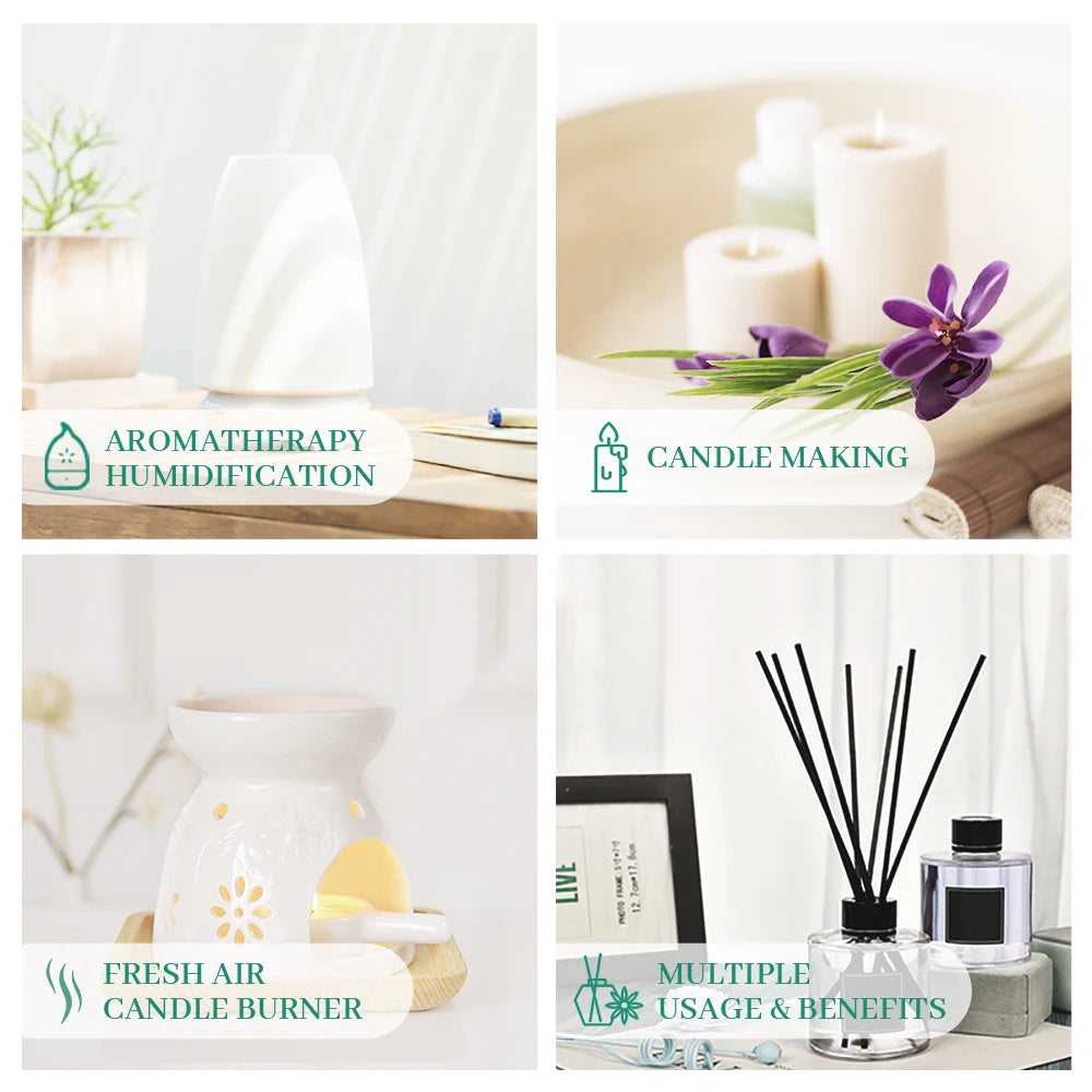 16 Set Sleep Enhancement Pure Essential oils,100% Nature Undiluted For Home Hotel Diffuser Humidifier,DIY Candle Soap Bath Salts Strong Smell