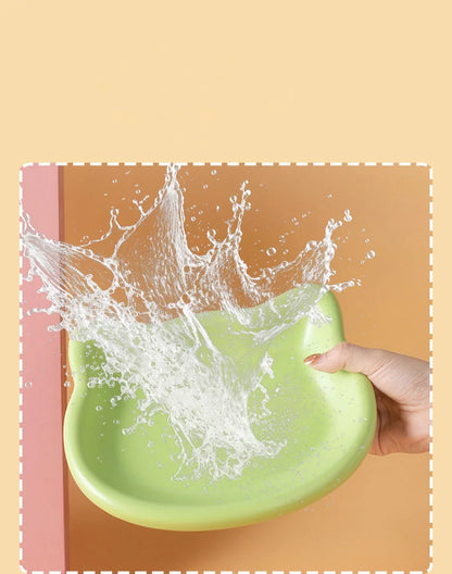 4-Color Pet Bowl Cat Food Dish Canned Snack Frozen Meal Plate for Dwarf Cats Premium Anti-Black-Nose Pet Dish Home Use Pet Bowl.