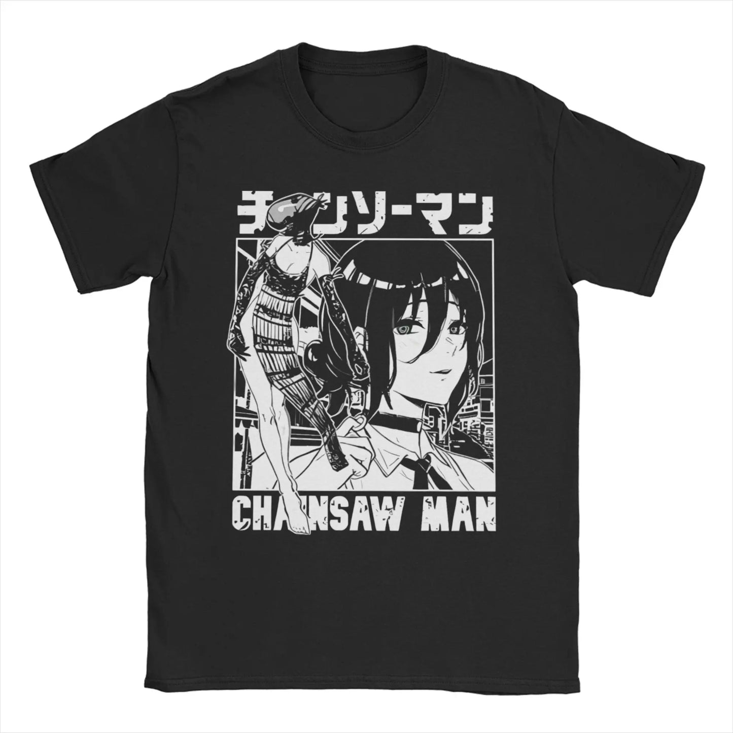 Chainsaw Man Reze T-Shirts Men Women Anime Manga Funny 100% Cotton Tee Shirt O Neck Short Sleeve T Shirts Party Clothes