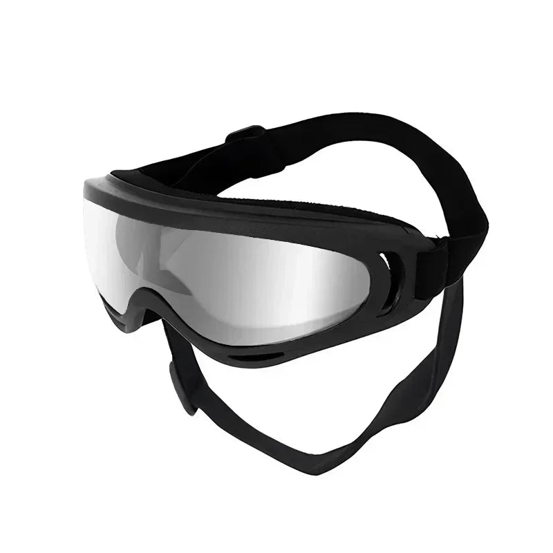 Pet Goggles Adjustable Anti UV Glare Windproof Sunglasses for Dogs Outdoor Hiking Running Beach All Breeds Eye Protection Black