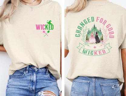 Wicked Change for Good Shirt Defy Gravity Broomstick Magic Wand Wizard Movie Fan Shirt Wicked Musical Fan Gift