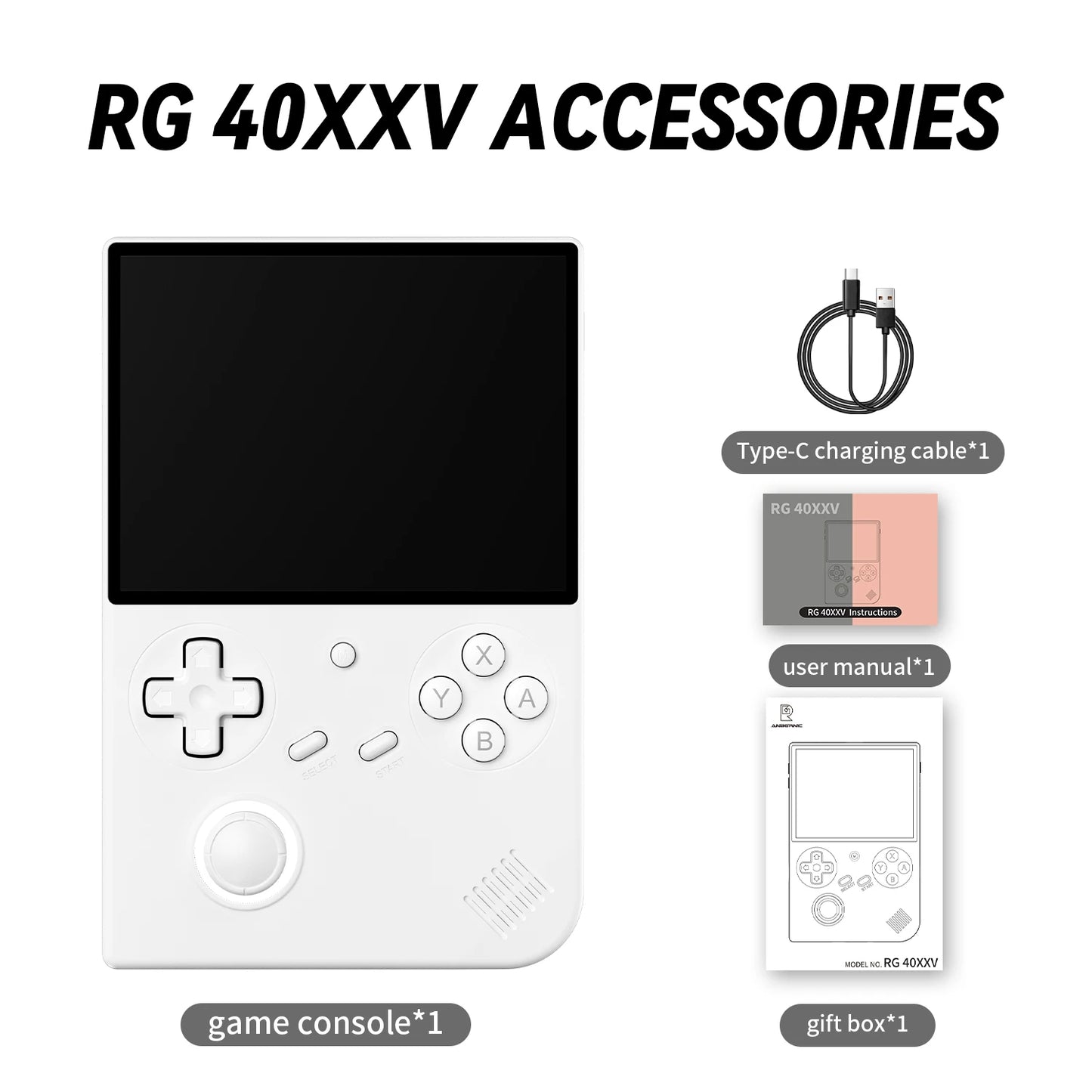 RG40XXV & RG35XX Plus Retro Handheld Game Console 640*480 IPS Screen Linux 64-bit 5000Games Support WIFI,Bluetooth,HDMI