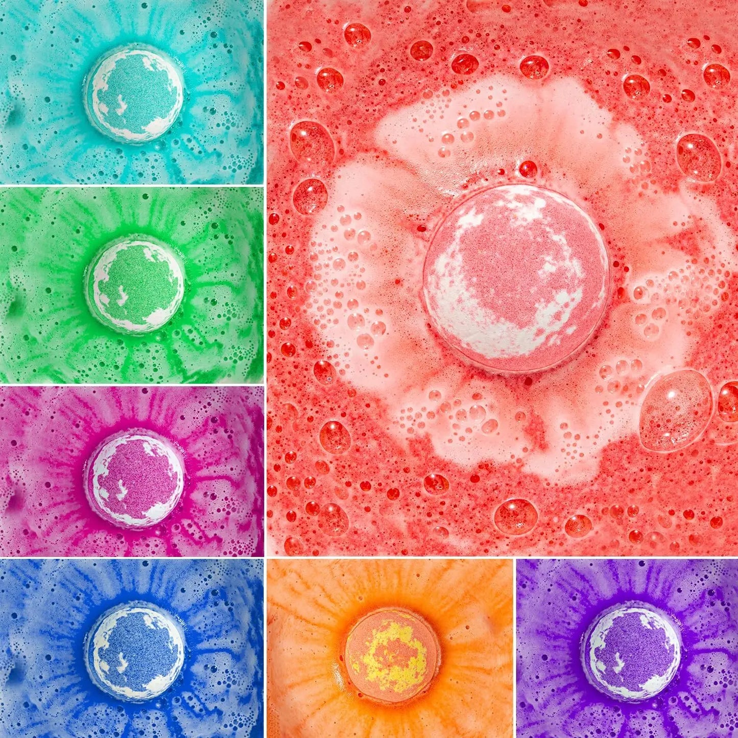20 Pack Organic Kids Bath Bombs with Toys Inside, Safe Handmade Fizzy Balls for Boys & Girls Birthday Gifts