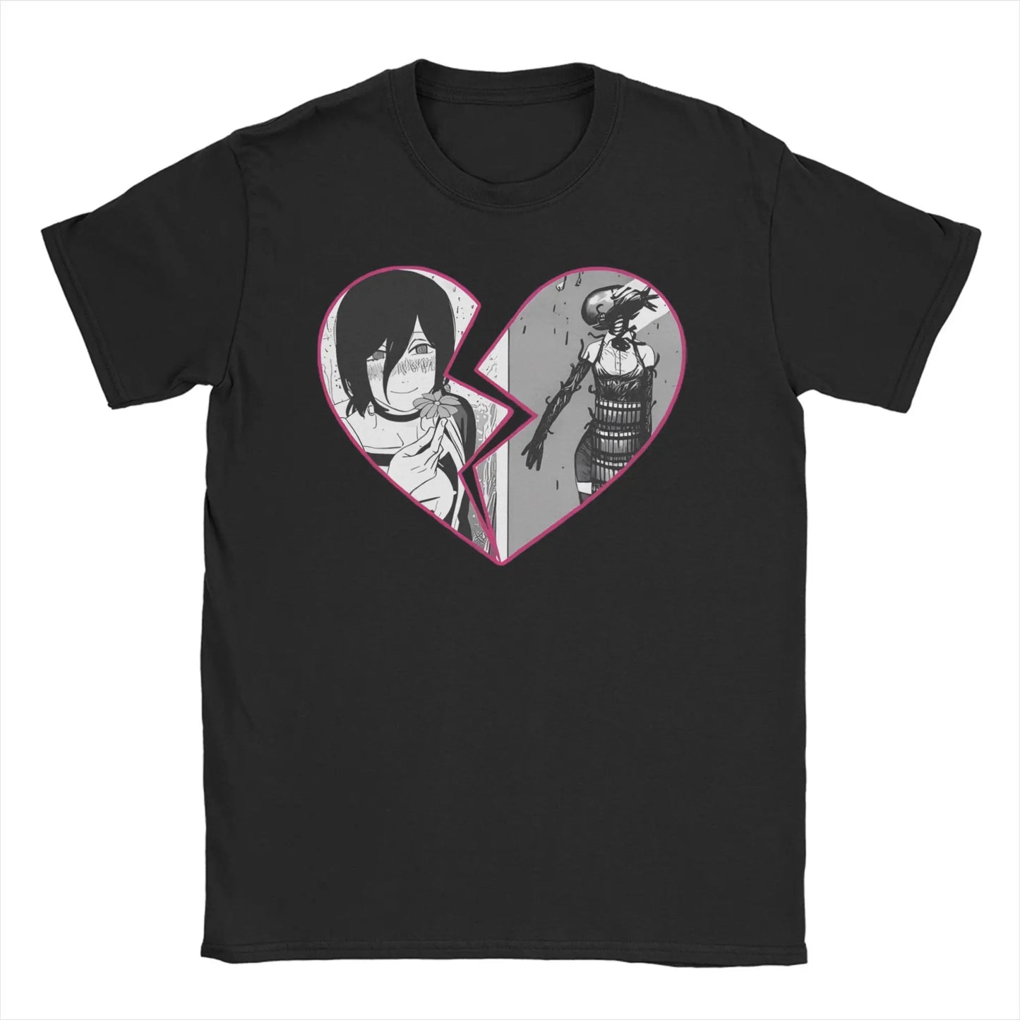 Chainsaw Man Reze T-Shirts Men Women Anime Manga Funny 100% Cotton Tee Shirt O Neck Short Sleeve T Shirts Party Clothes