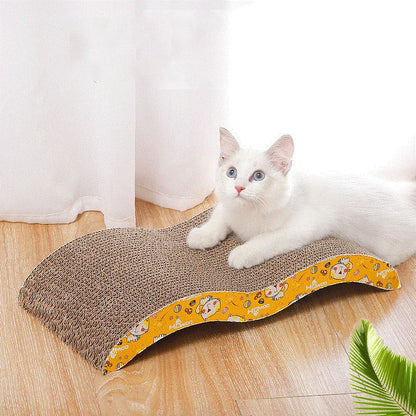 Cat Toys Cat Scraper Sharpening Claw Cardboard Corrugated Board Scratch-resistant Cat Scratch Board Cat Toy Sofa Cushion Bed