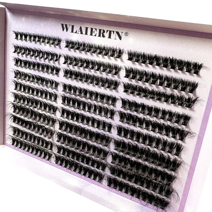 120PCS 5D Fluffy Cluster Lashes 30D-100D Natural Thick Eyelash Clusters Individual Lashes DIY Eyelashes Extension Makeup