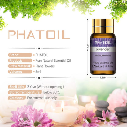 15pcs Essential Oils Set Natural Plant Aroma Essential Oils Diffuser Eucalyptus Vanilla Mint Lavender Rose Tea Tree Oil