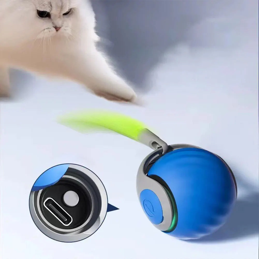 Smart Dog Cat Toy Ball Electronic Interactive Pet Toy Moving Ball Rechargeable Automatic Moving Bouncing for Puppy Gift Cat Products