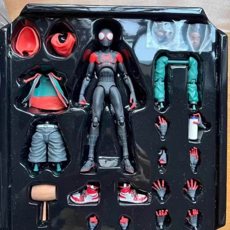Spider-Man Event Model Spider-Man Miles · SV · SHF· Morales Penny Parker Anime Character Statue Toy