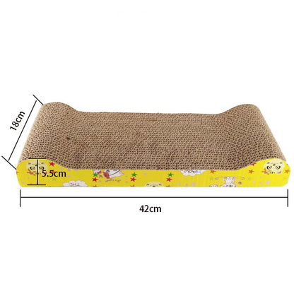 Cat Toys Cat Scraper Sharpening Claw Cardboard Corrugated Board Scratch-resistant Cat Scratch Board Cat Toy Sofa Cushion Bed
