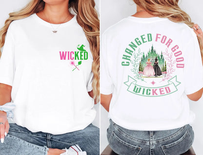 Wicked Change for Good Shirt Defy Gravity Broomstick Magic Wand Wizard Movie Fan Shirt Wicked Musical Fan Gift