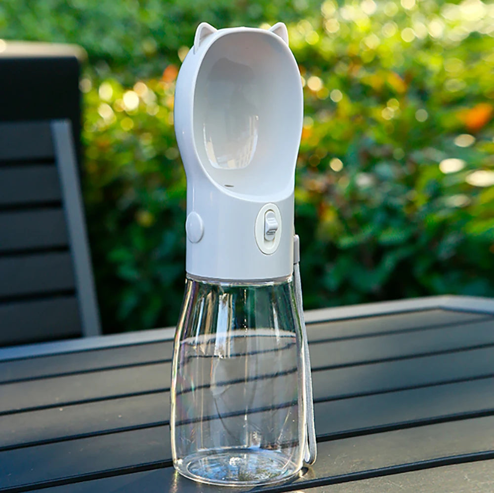 380ML Portable Dog Water Bottle For Small Medium Large Dogs Cats Outdoor Leakproof Puppy Drinking Bowl French Bulldog Supplies