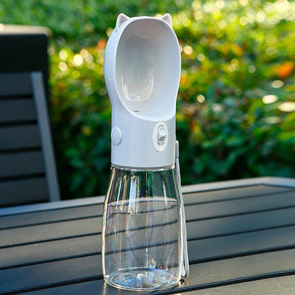 380ML Portable Dog Water Bottle For Small Medium Large Dogs Cats Outdoor Leakproof Puppy Drinking Bowl French Bulldog Supplies