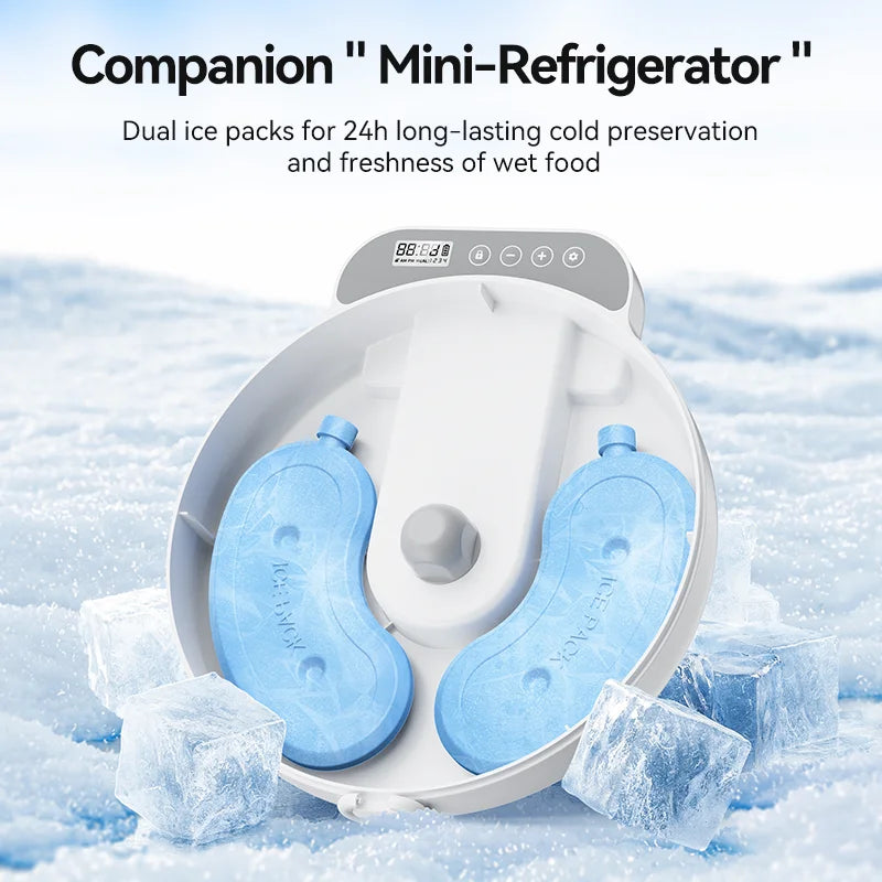 Automatic Pet Feeder 4 Meals For Wet Dry Food Feeding Wireless Smart Kibble Dispenser Cat Dog Multifunctional Cat Feeder