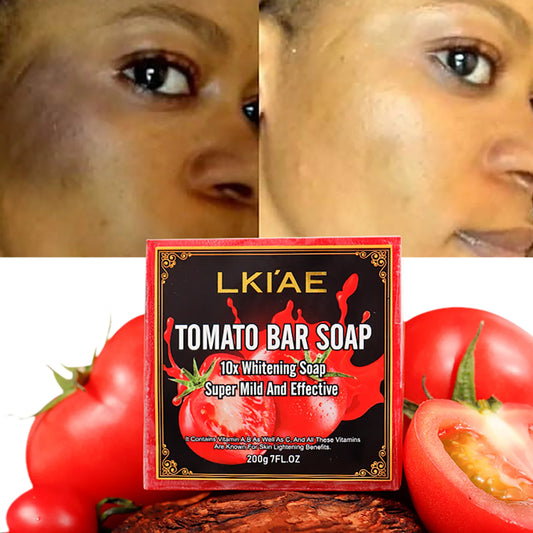 Tomato Fruit Scented Handmade Natural Bar Soap, For Face, Body, Whitening, Oil Control, Brightens, Shrink Pore, 200g