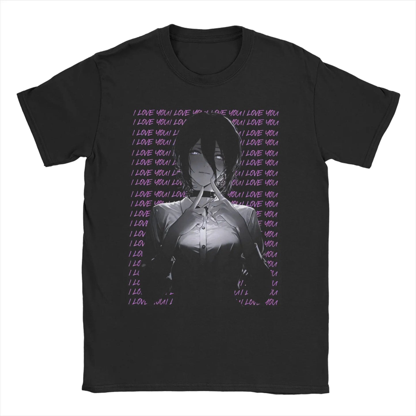 Chainsaw Man Reze T-Shirts Men Women Anime Manga Funny 100% Cotton Tee Shirt O Neck Short Sleeve T Shirts Party Clothes