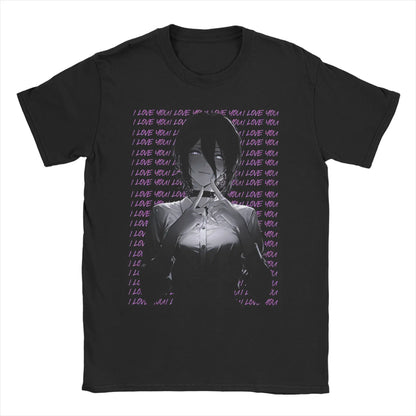 Chainsaw Man Reze T-Shirts Men Women Anime Manga Funny 100% Cotton Tee Shirt O Neck Short Sleeve T Shirts Party Clothes